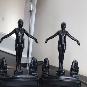 Art Deco lady lamps -Sarsaparilla NYC